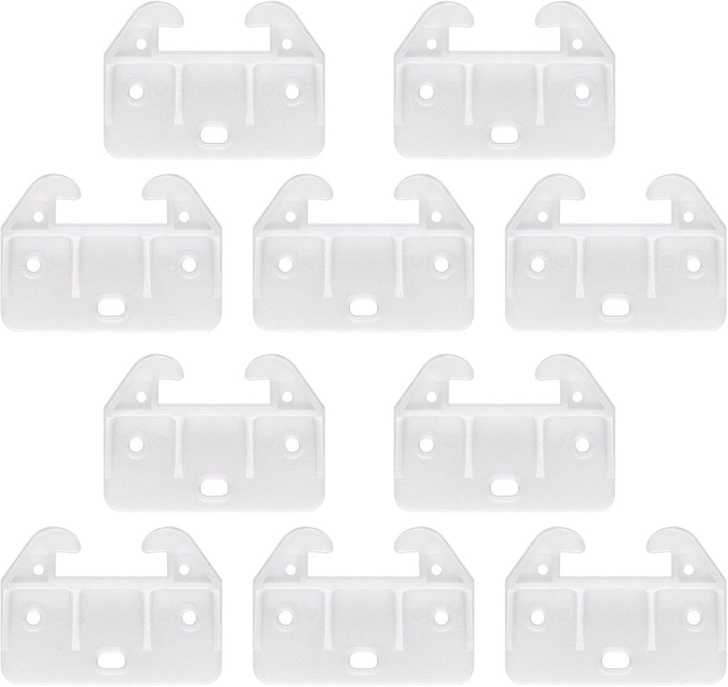 White Plastic Drawer Track Guide 10 Pc S247428