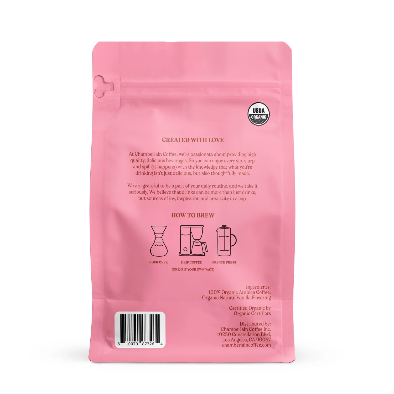 Fluffy Lamb Vanilla Medium Roast Grounds, 12 oz B842238