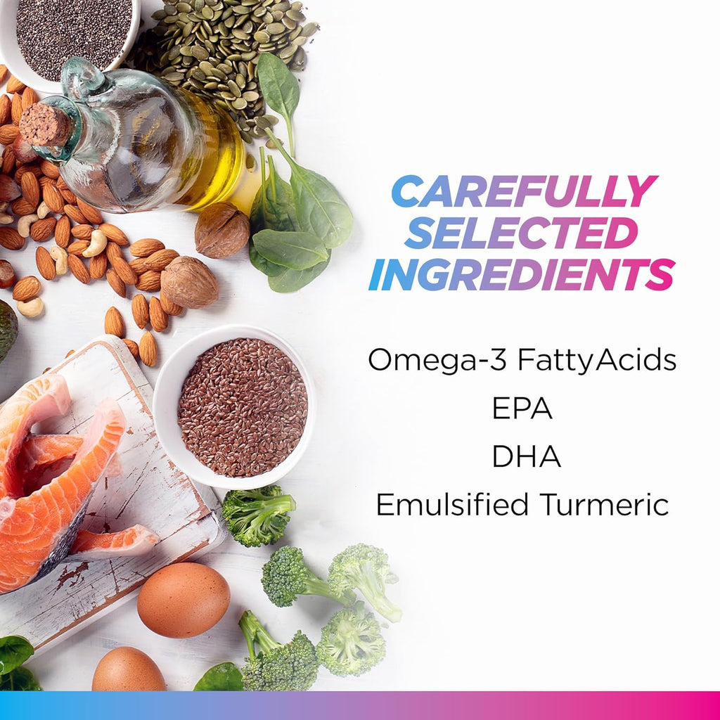 Omega 3 6 9 Plus Turmeric Curcumin Supplement 60 Softgels M853