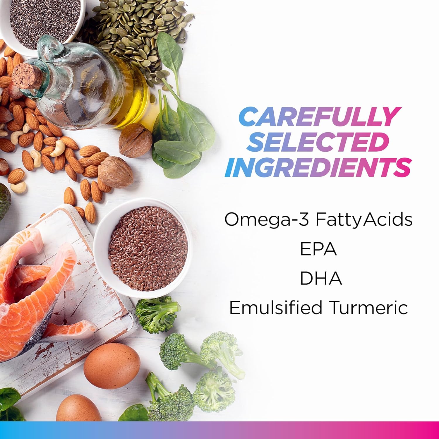 Omega 3 6 9 Plus Turmeric Curcumin Supplement 60 Softgels M853