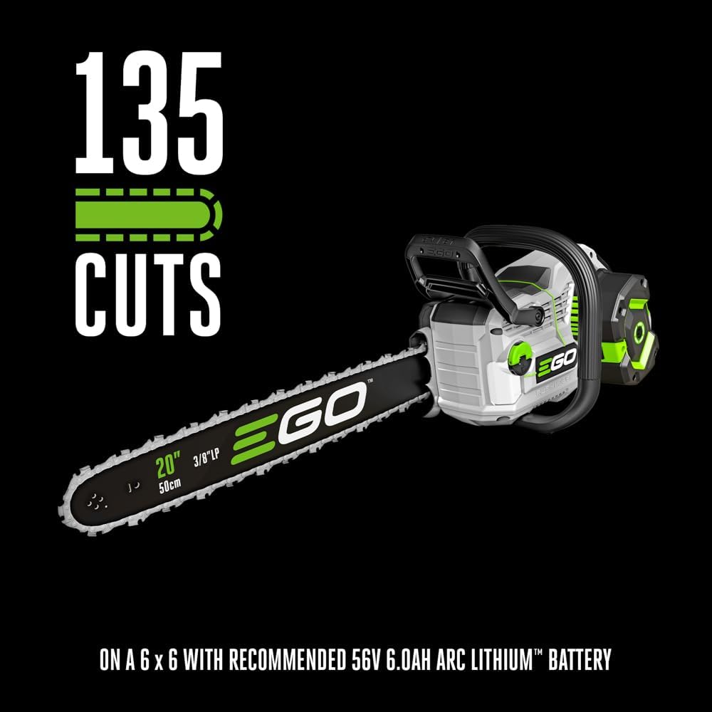 56-Volt Lithium-ion Cordless Chainsaw with 6Ah Battery O411720