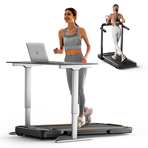 3.0HP Foldable Compact Treadmill with Dual LED Touch Screens B68116