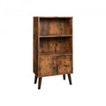 2-Tier Bookshelf with Doors Storage Cabinet Y6700