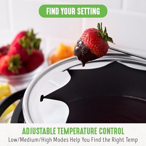 Red 14 Cup Electric Fondue Maker Set with 8 Forks C802250