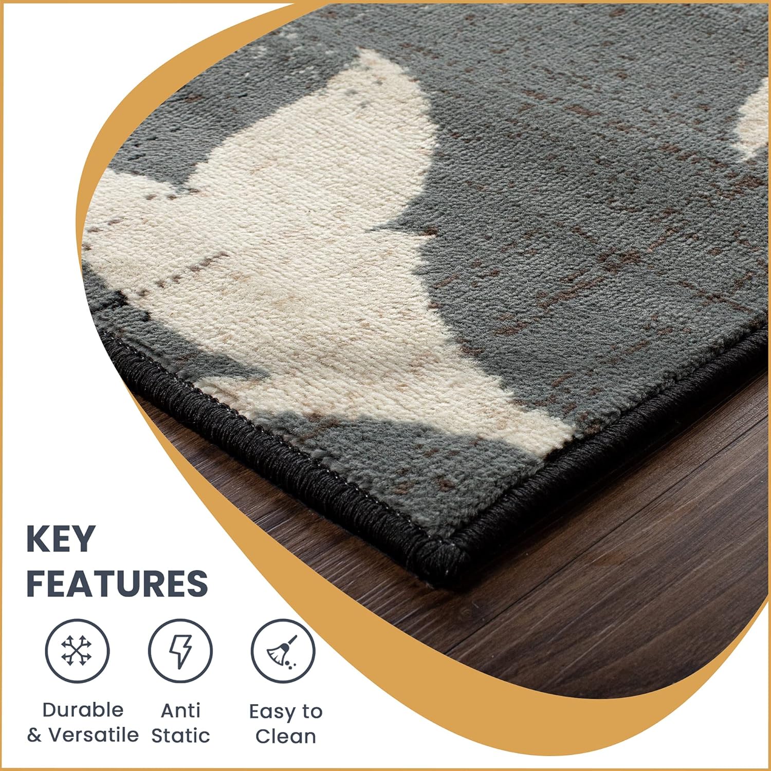Beige 5' x 5' Area Rug I944506