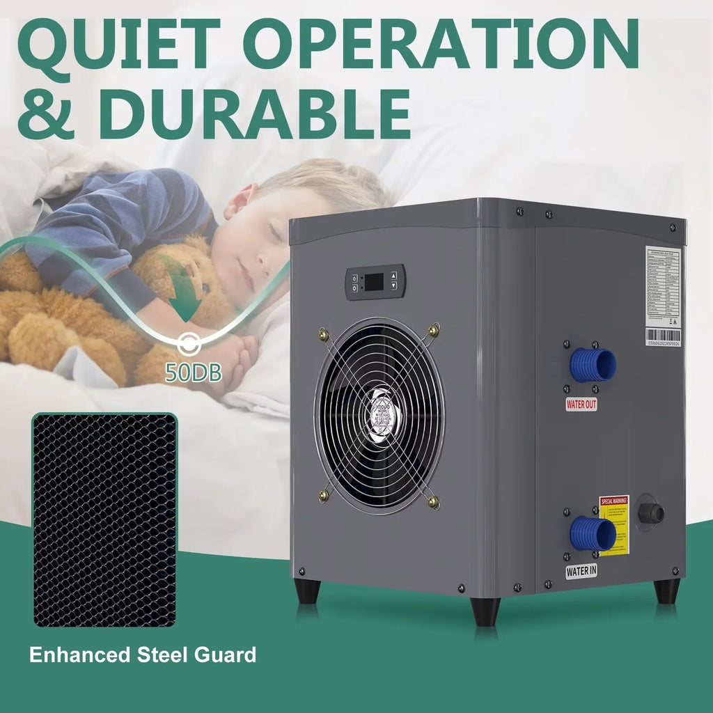 Swimming Pool Heat Pump, 14945 BTU/hr, 110V-120V/60Hz S231295